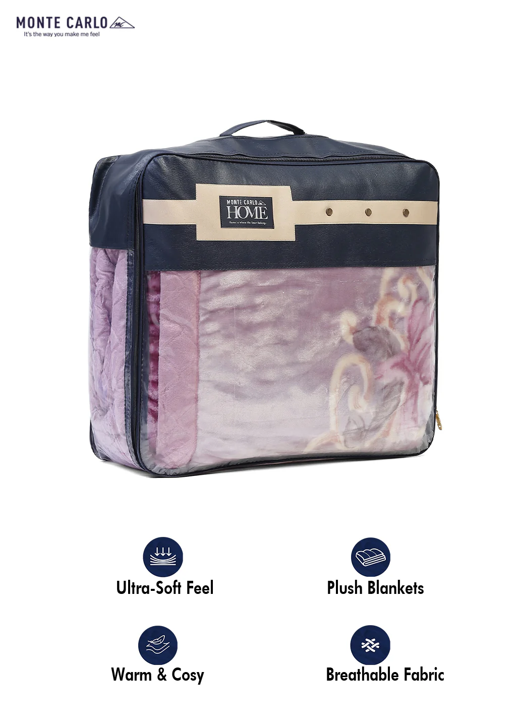 Printed Double Bed Blanket for Mild Winter -2 Ply - Image 12