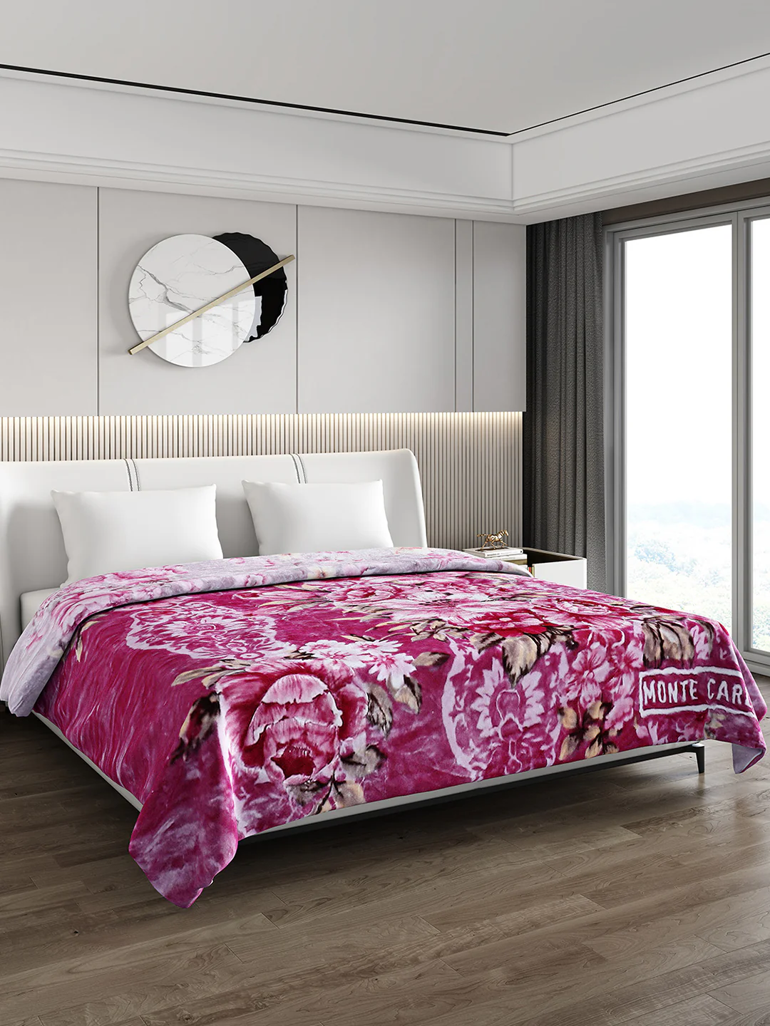 Printed Double Bed Blanket for Mild Winter -2 Ply - Image 4
