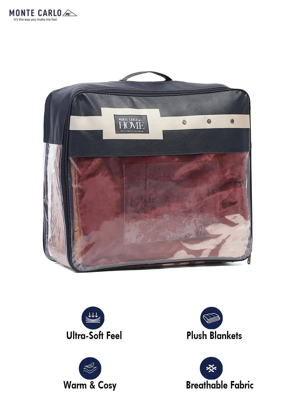 Printed Double Bed Blanket for Mild Winter -2 Ply - Image 12