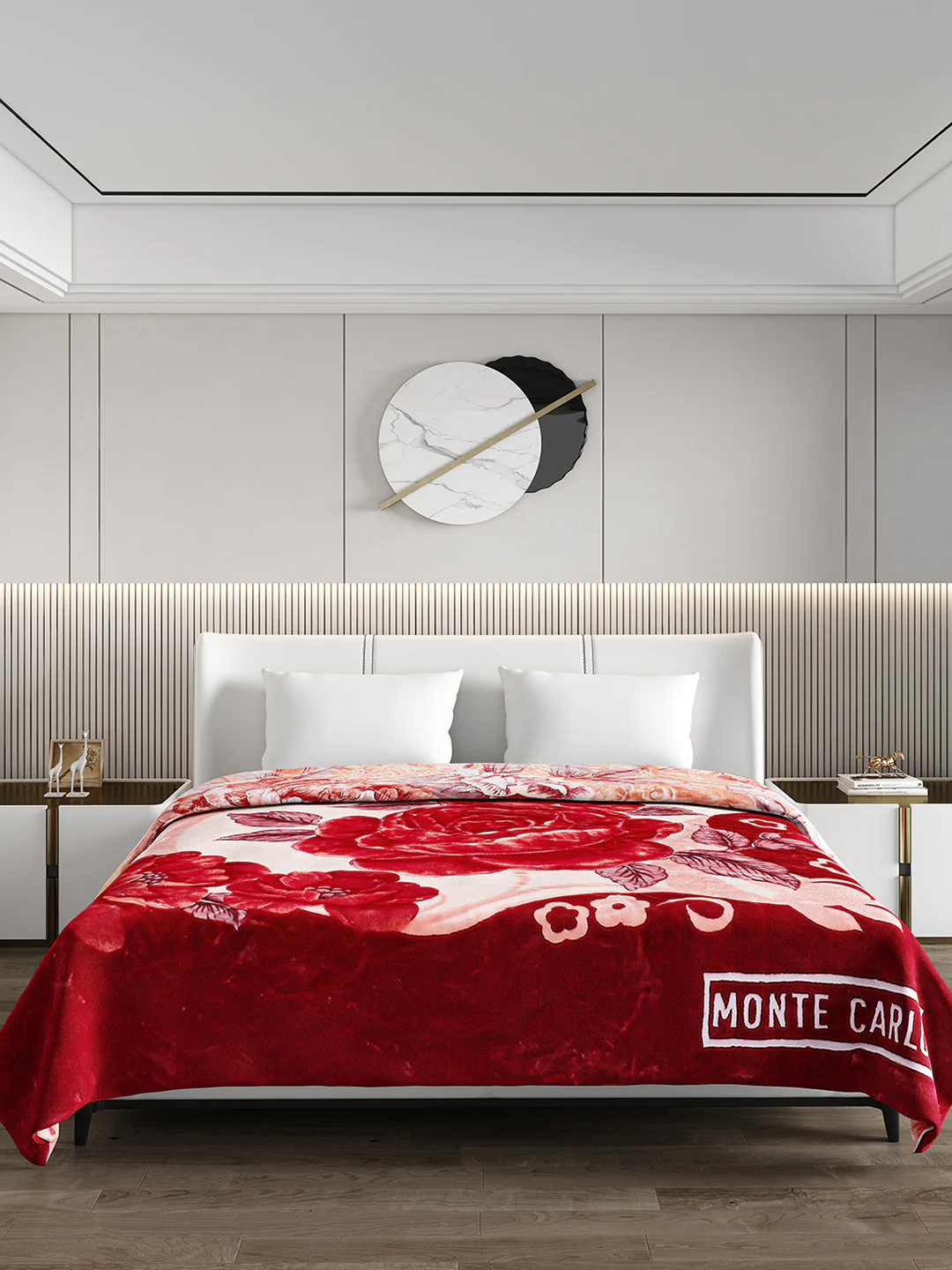 Printed Double Bed Blanket for Mild Winter -2 Ply - Image 2