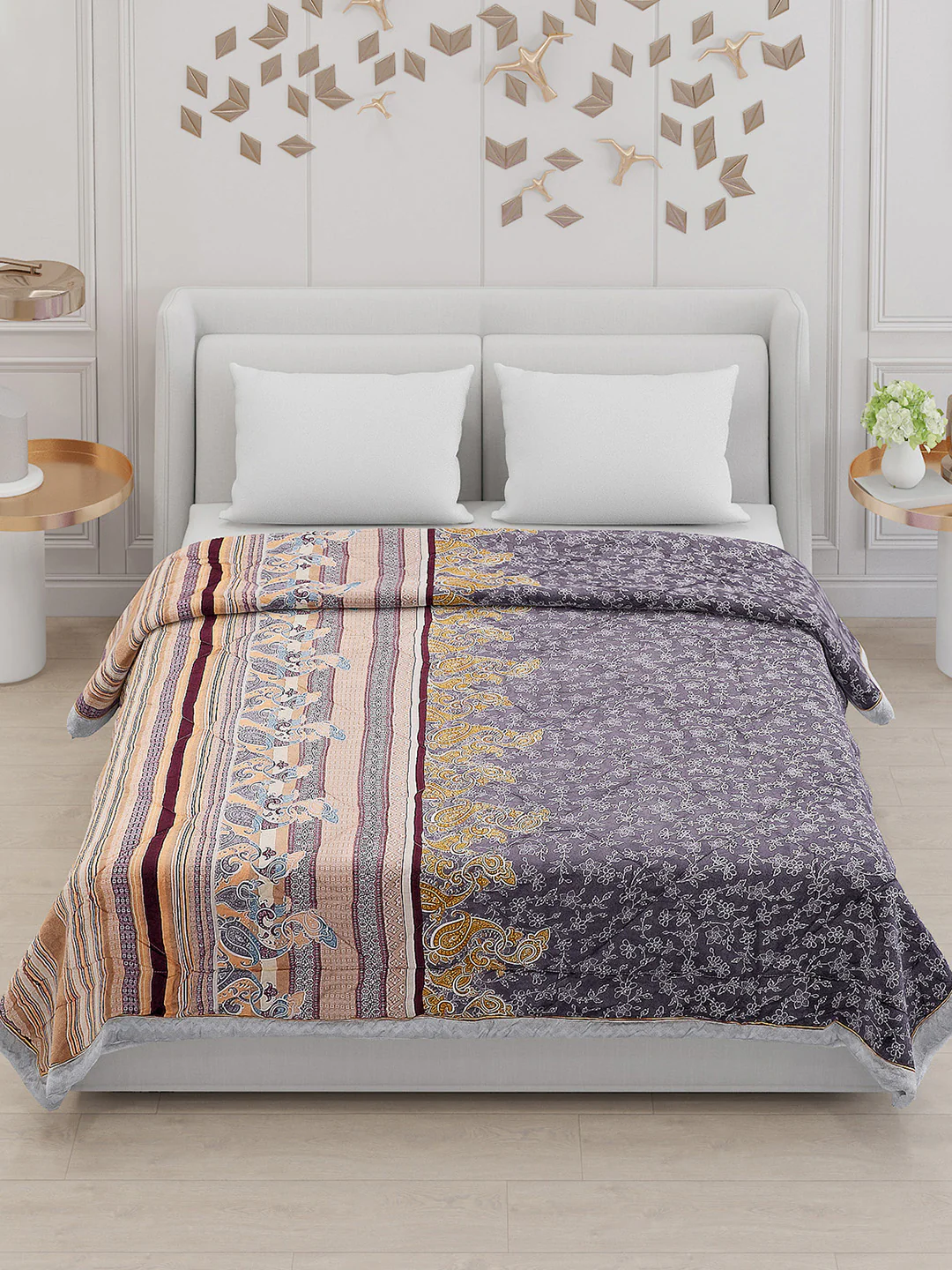 Printed Polyester Double Bed Comforter for AC Room - Image 2
