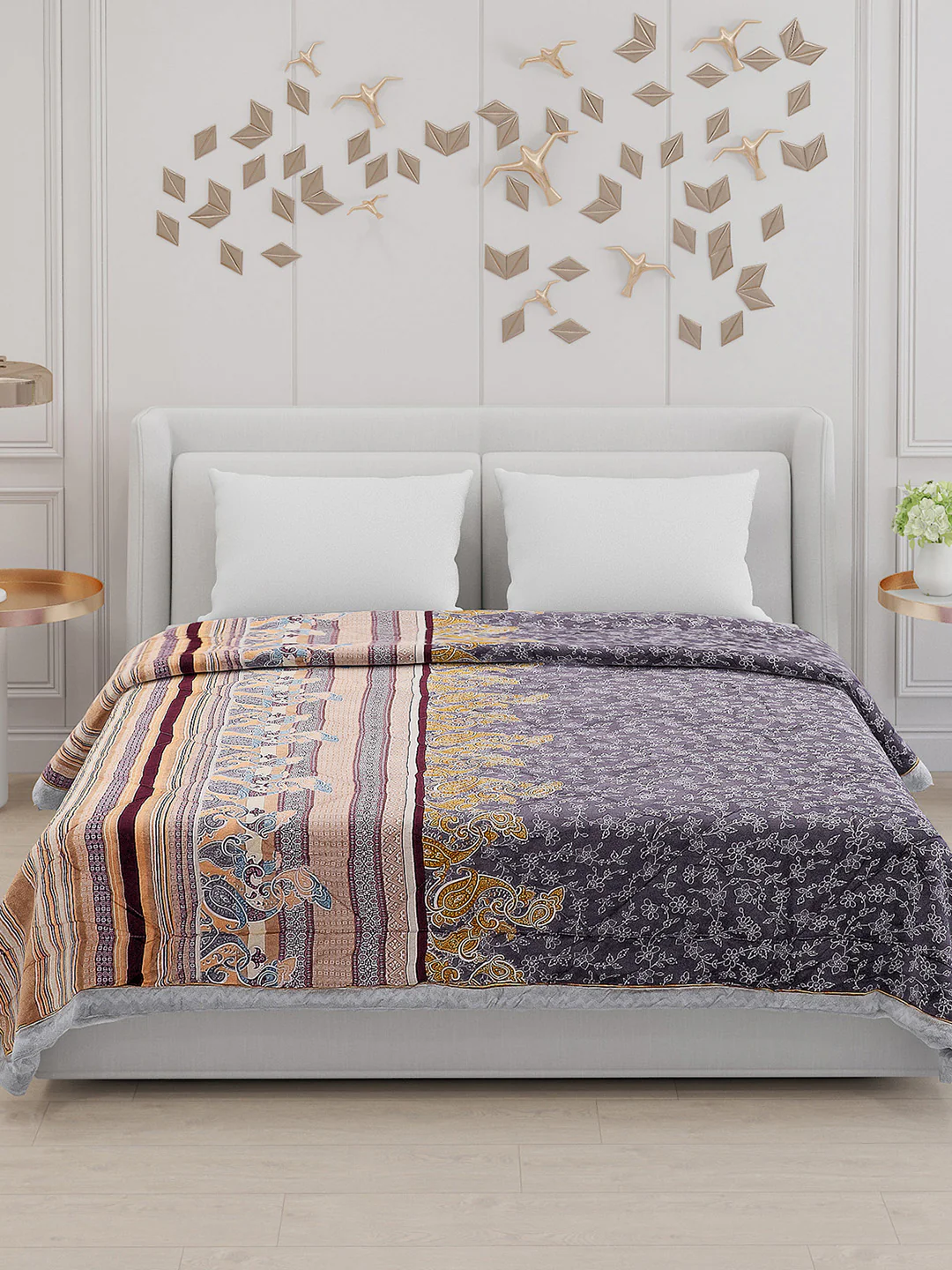 Printed Polyester Double Bed Comforter for AC Room - Image 3