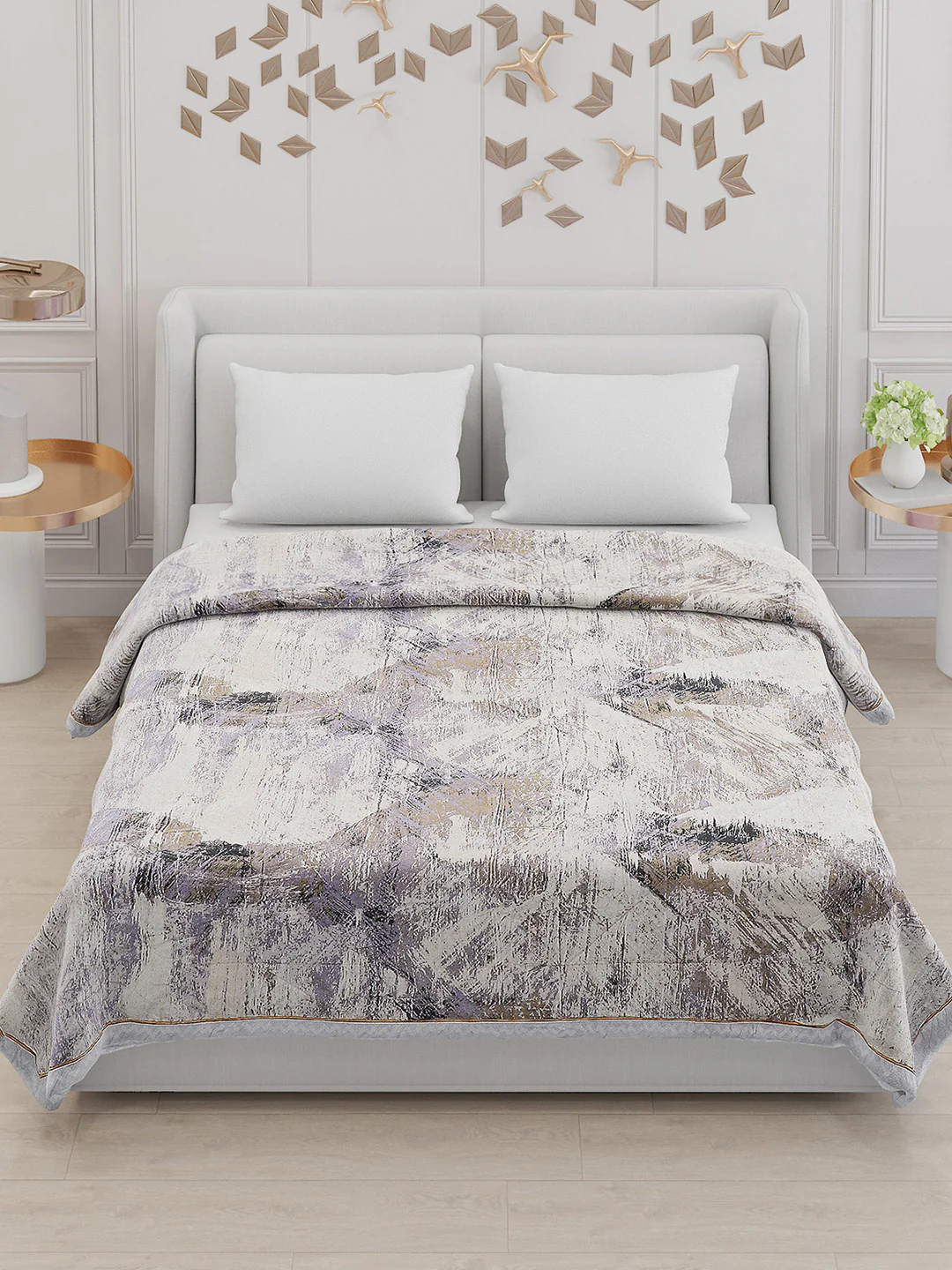 Printed Polyester Double Bed Comforter for AC Room - Image 2
