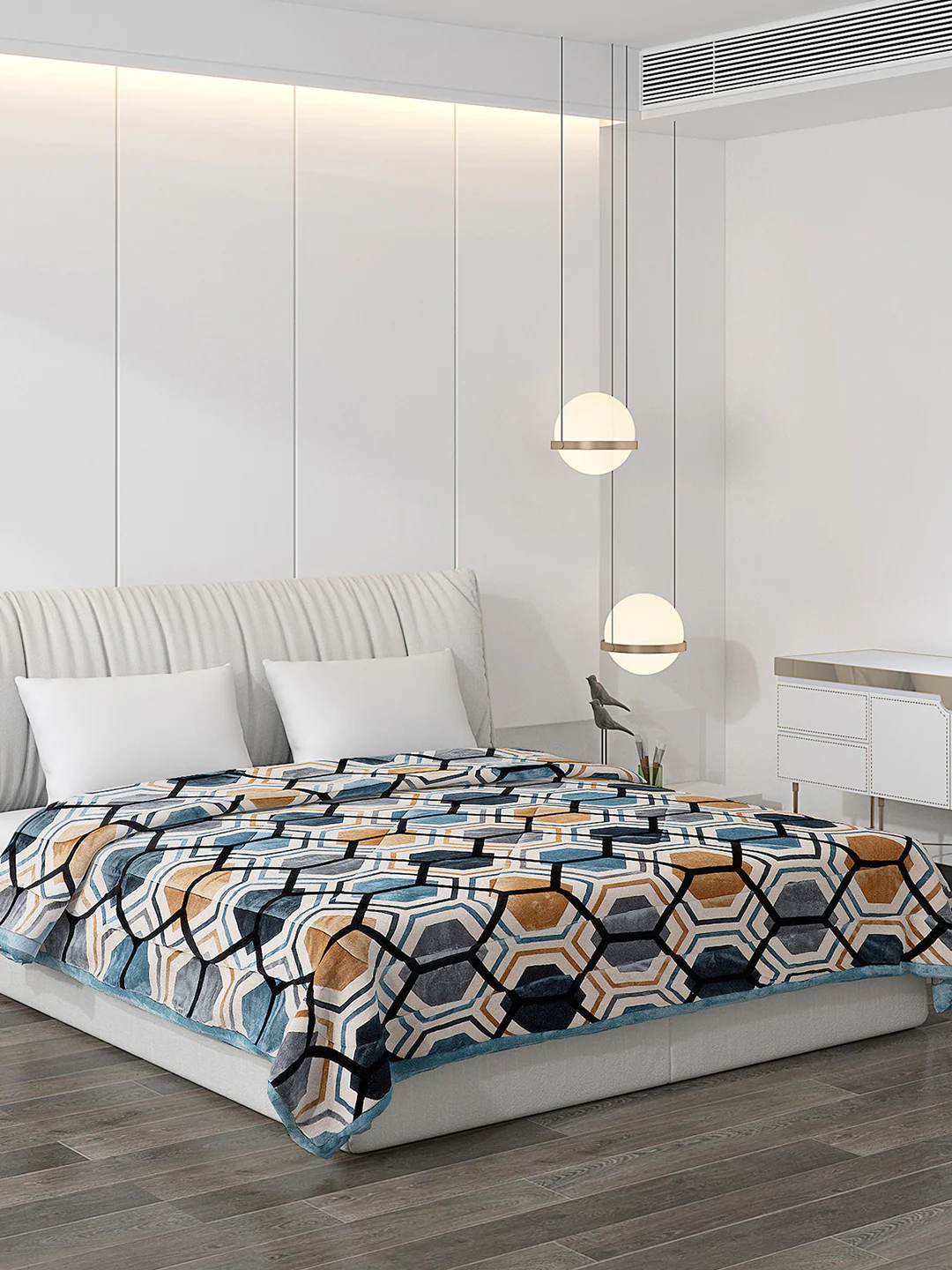 Printed Polyester Double Bed Comforter for Winter