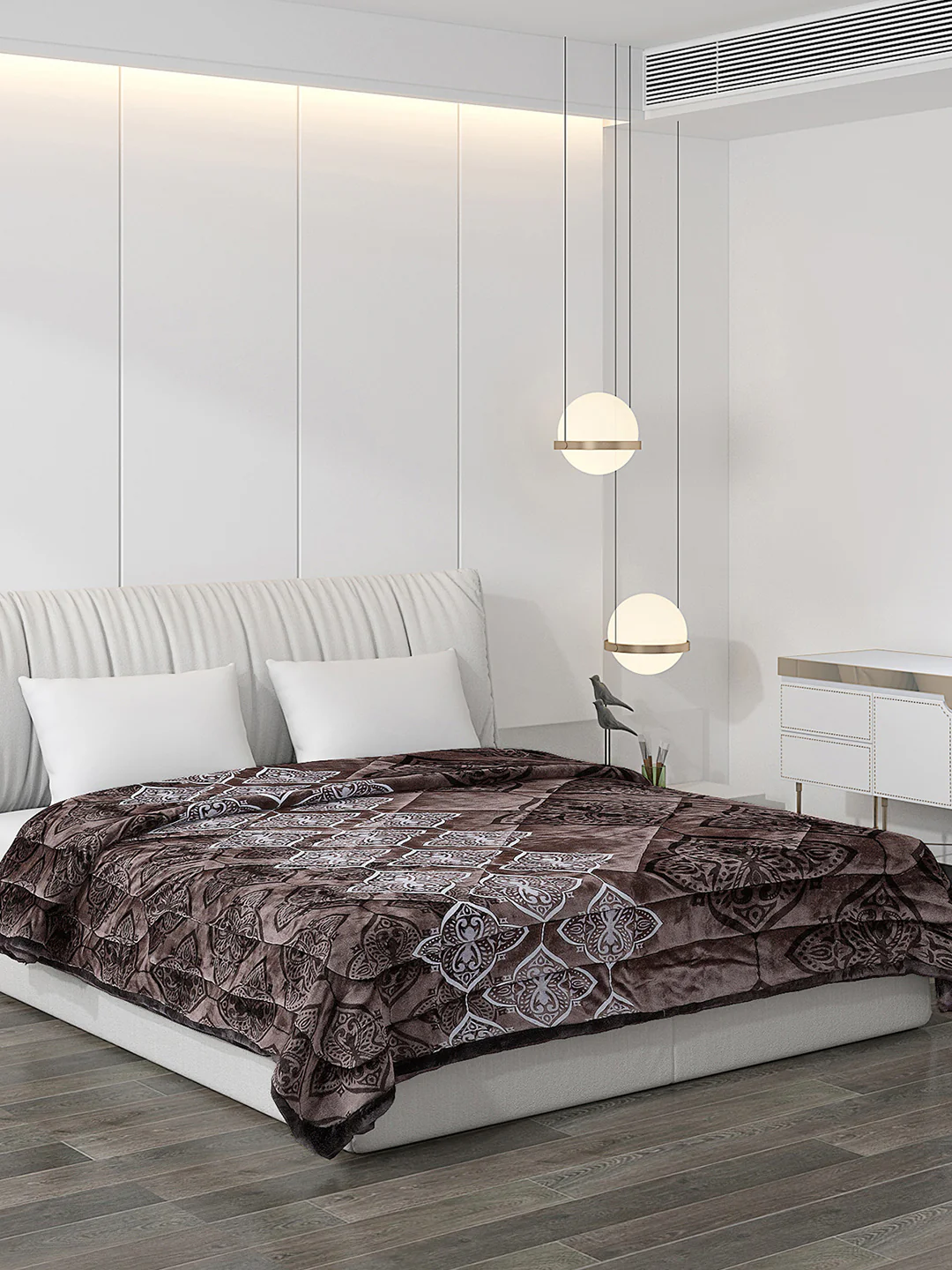 Printed Polyester Double Bed Comforter for Winter