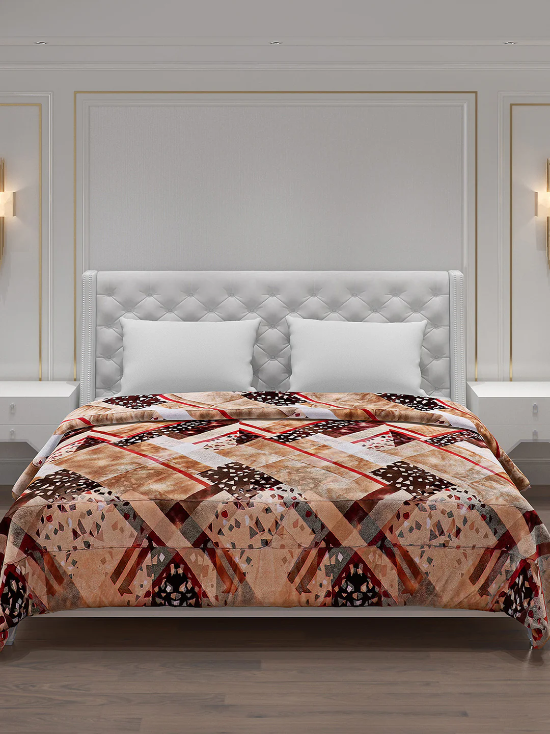 Printed Polyester Double Bed Comforter for Winter - Image 3