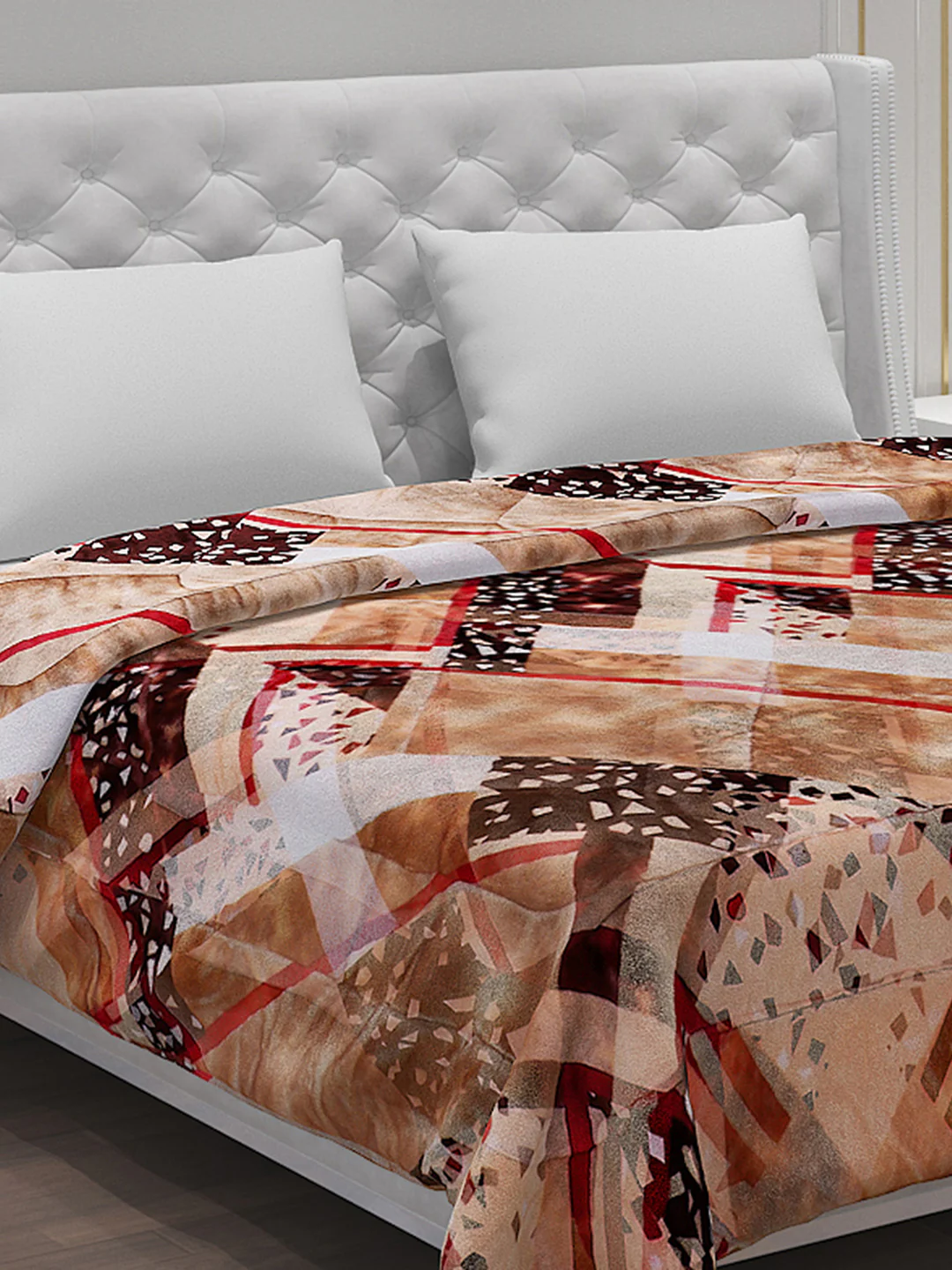 Printed Polyester Double Bed Comforter for Winter - Image 4