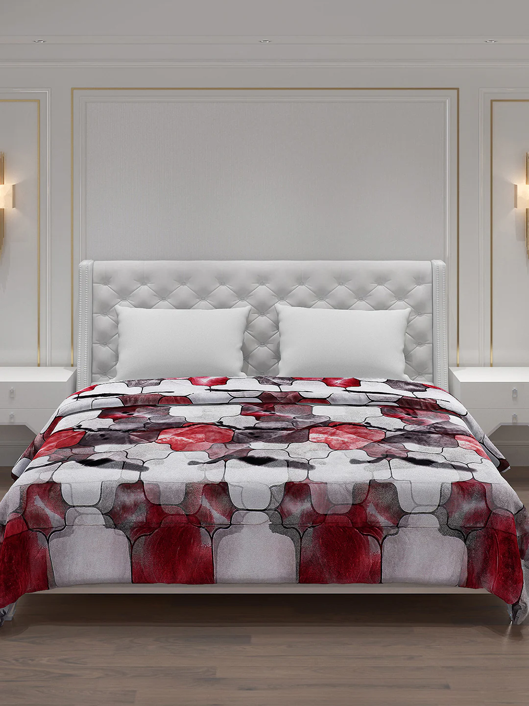 Printed Polyester Double Bed Comforter for Winter - Image 3