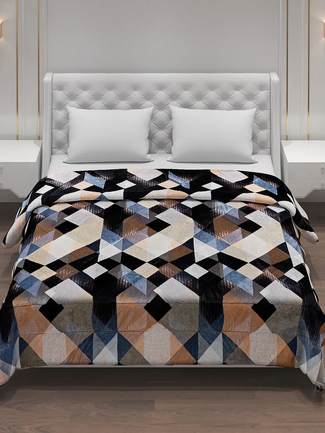 Printed Polyester Double Bed Comforter for Winter - Image 2