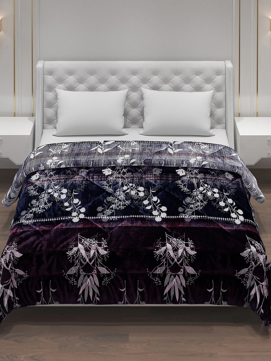 Printed Polyester Double Bed Comforter for Winter - Image 2