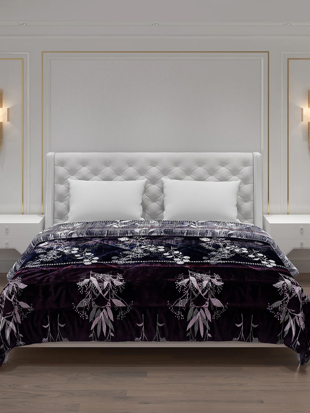 Printed Polyester Double Bed Comforter for Winter - Image 3
