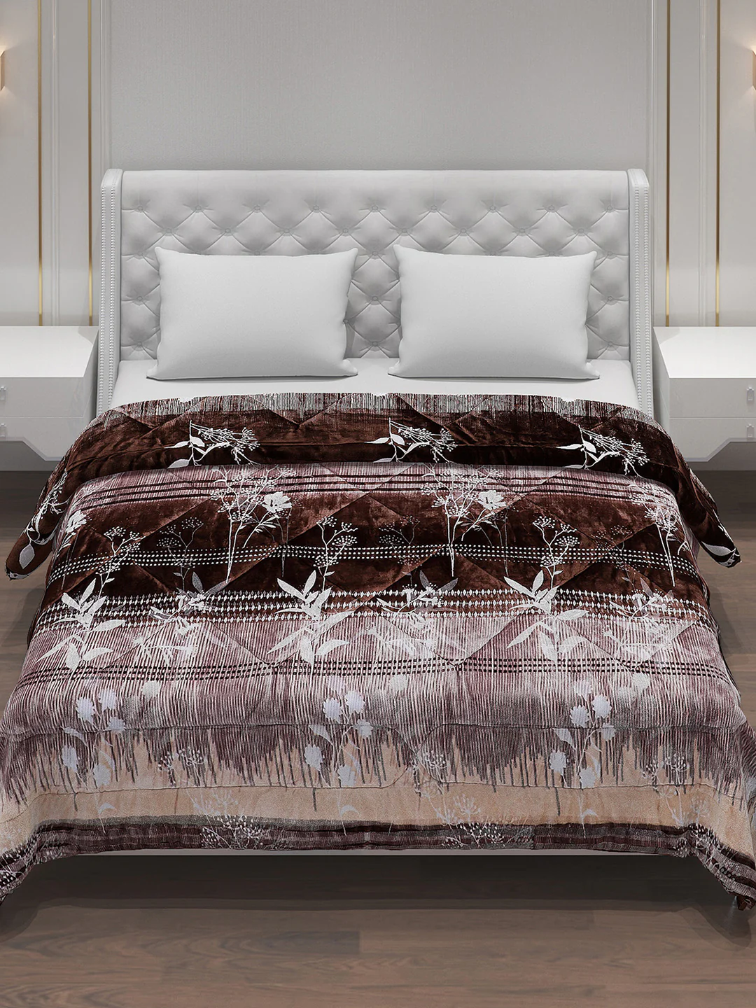 Printed Polyester Double Bed Comforter for Winter - Image 2