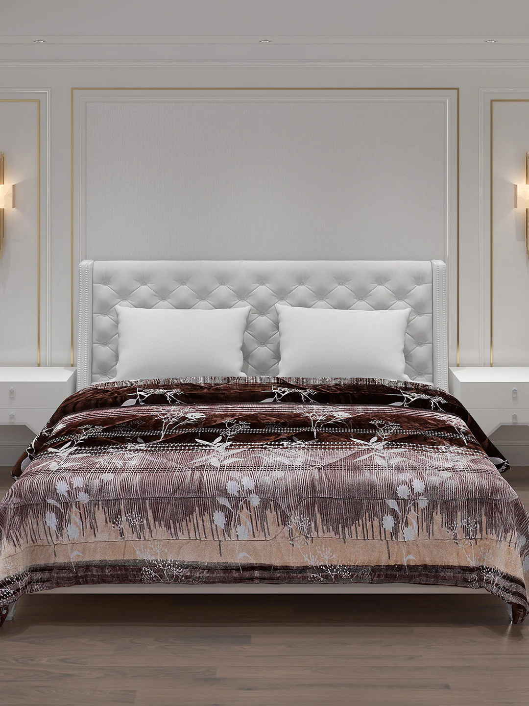 Printed Polyester Double Bed Comforter for Winter - Image 3