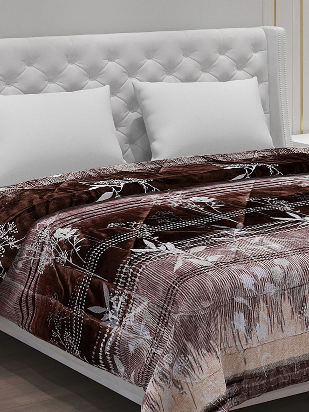 Printed Polyester Double Bed Comforter for Winter - Image 4