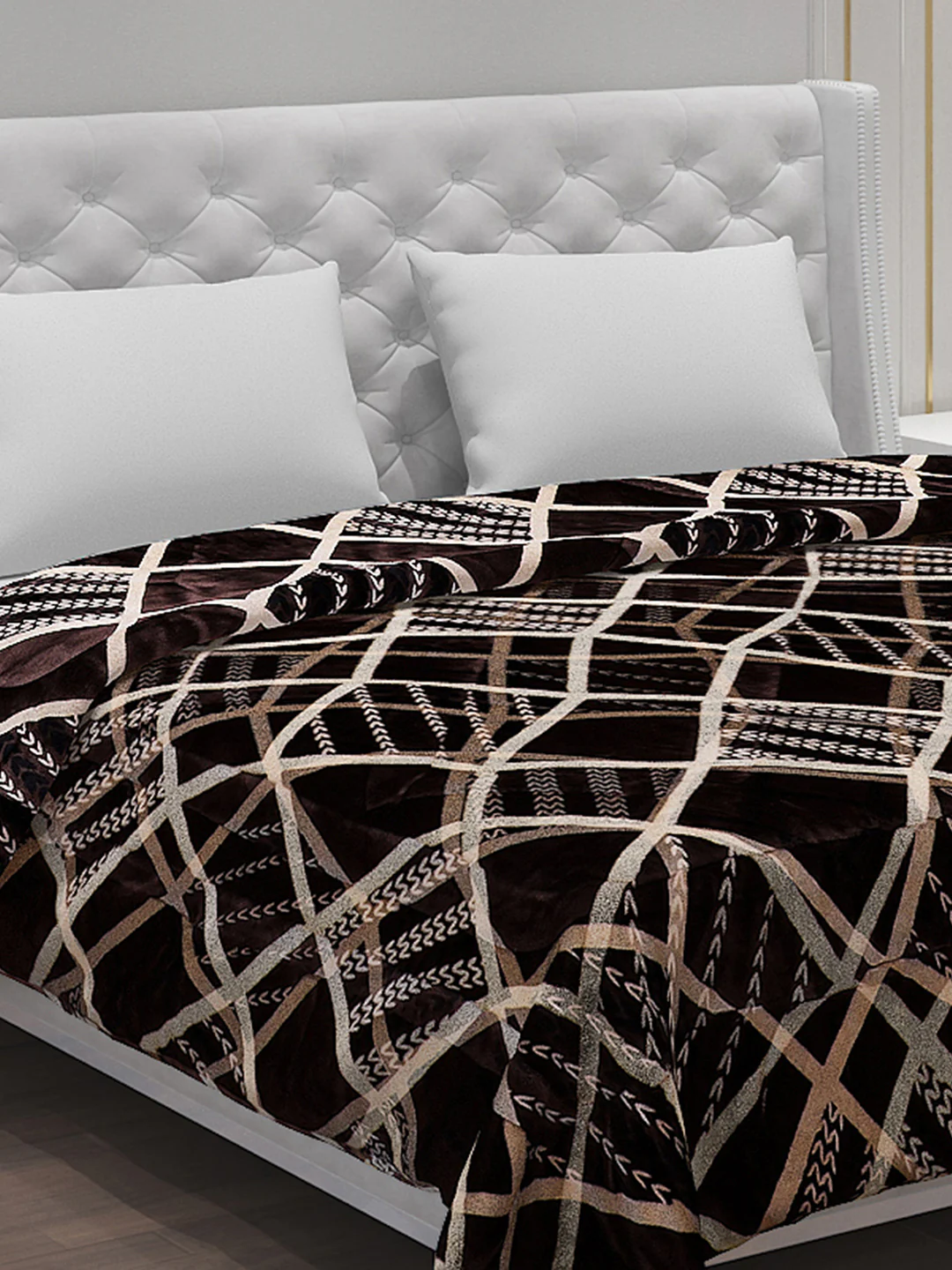 Printed Polyester Double Bed Comforter for Winter - Image 4