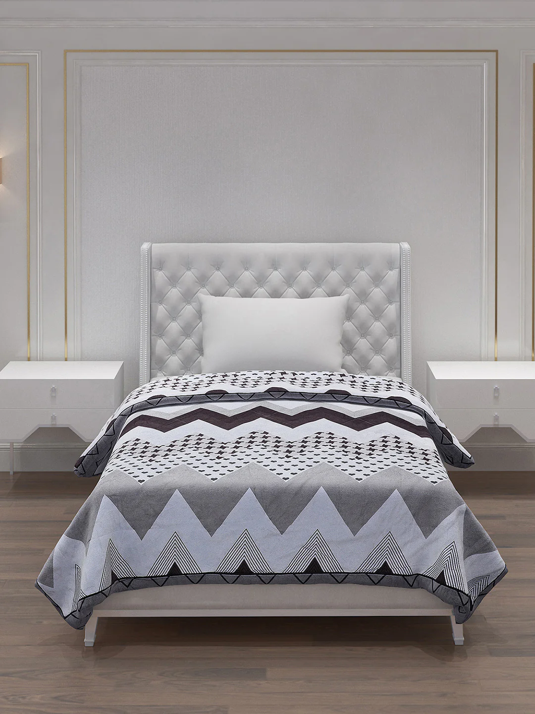 Printed Polyester Single Bed Comforter for AC Room - Image 3