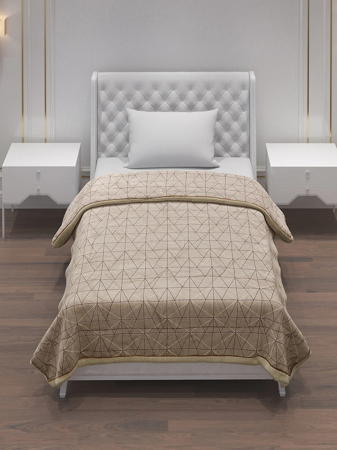 Printed Polyester Single Bed Comforter for AC Room - Image 2