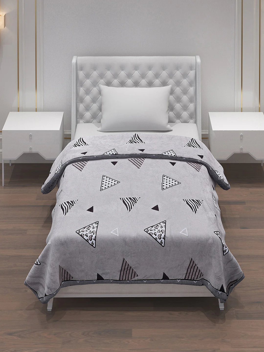 Printed Polyester Single Bed Comforter for AC Room - Image 2