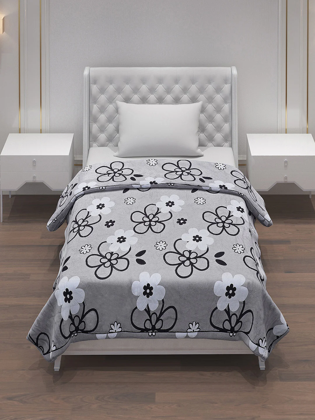 Printed Polyester Single Bed Comforter for AC Room - Image 2