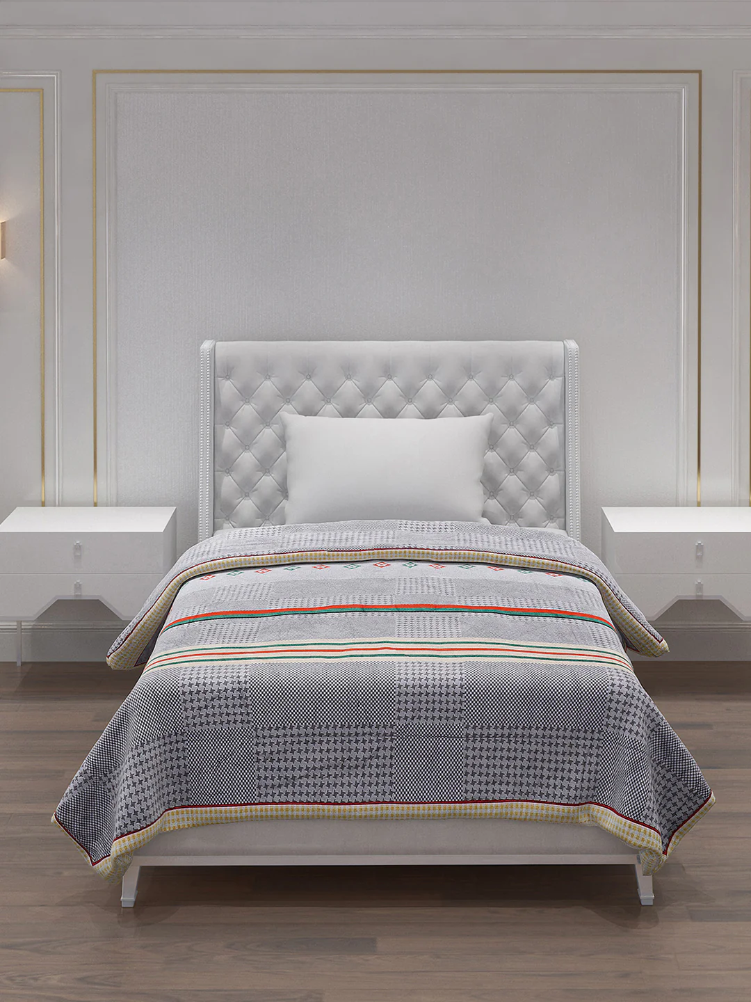 Printed Polyester Single Bed Comforter for AC Room - Image 3