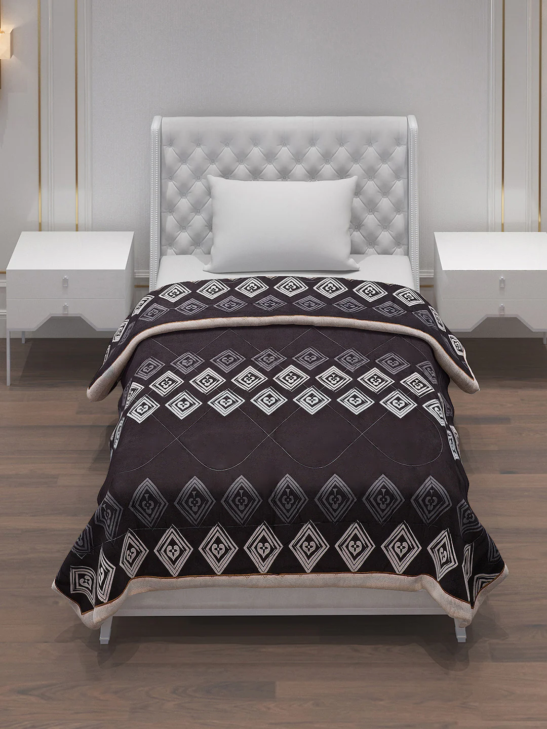Printed Polyester Single Bed Comforter for AC Room - Image 2
