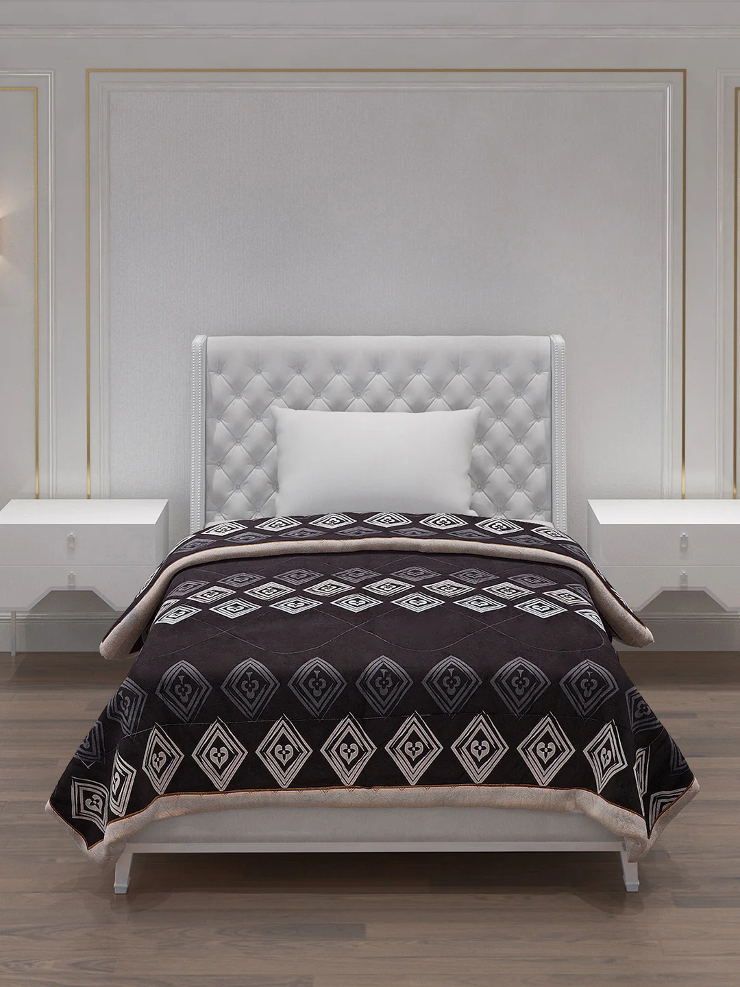 Printed Polyester Single Bed Comforter for AC Room - Image 3