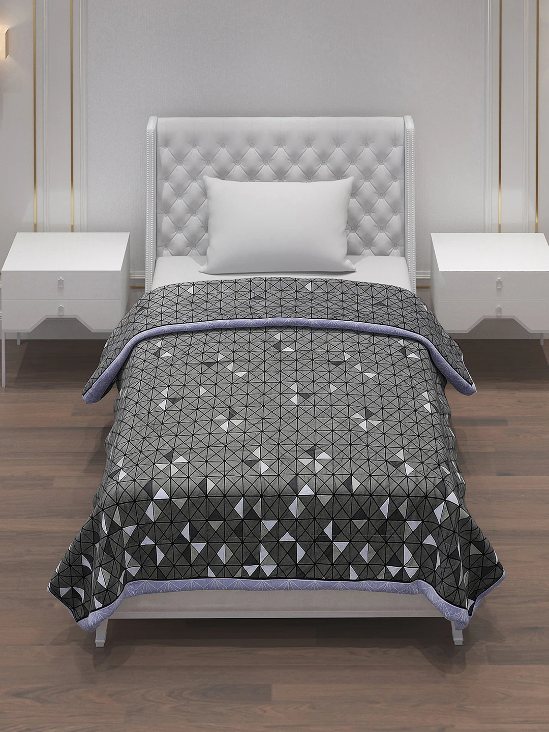 Printed Polyester Single Bed Comforter for AC Room - Image 2