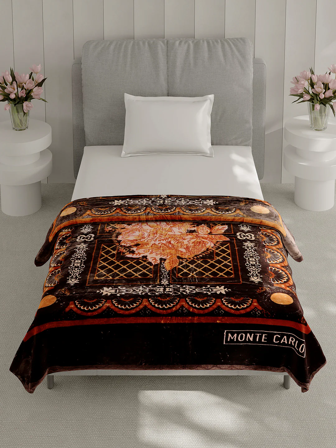 Printed Single Bed 1 Ply, 625 GSM Super Soft Mink Blanket for Mild Winter - (Impact Plus) - Image 3