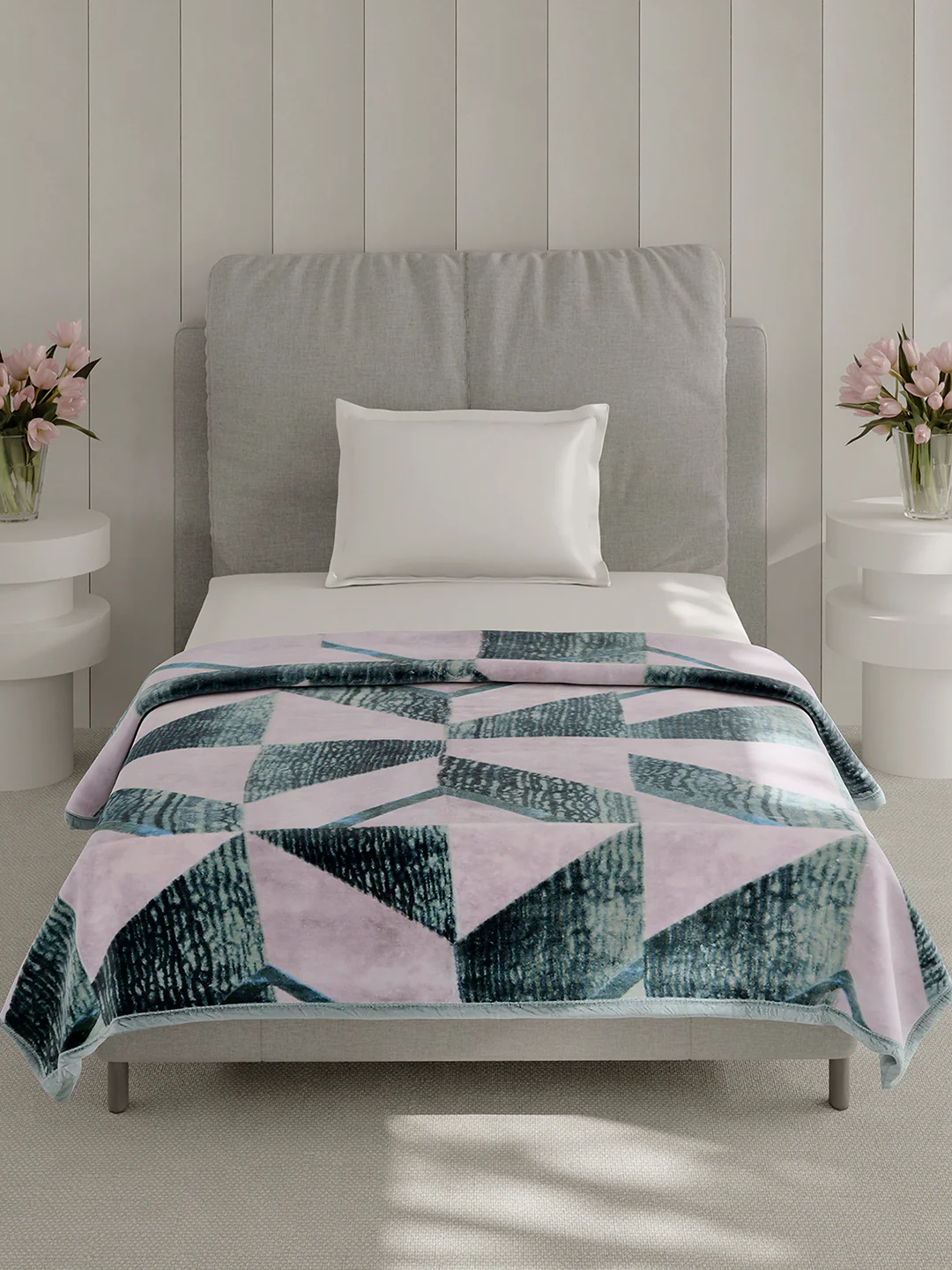 Printed Single Bed 1 Ply, 625 GSM Mink Blanket for Mild Winter - (Impact Pvc) - Image 2