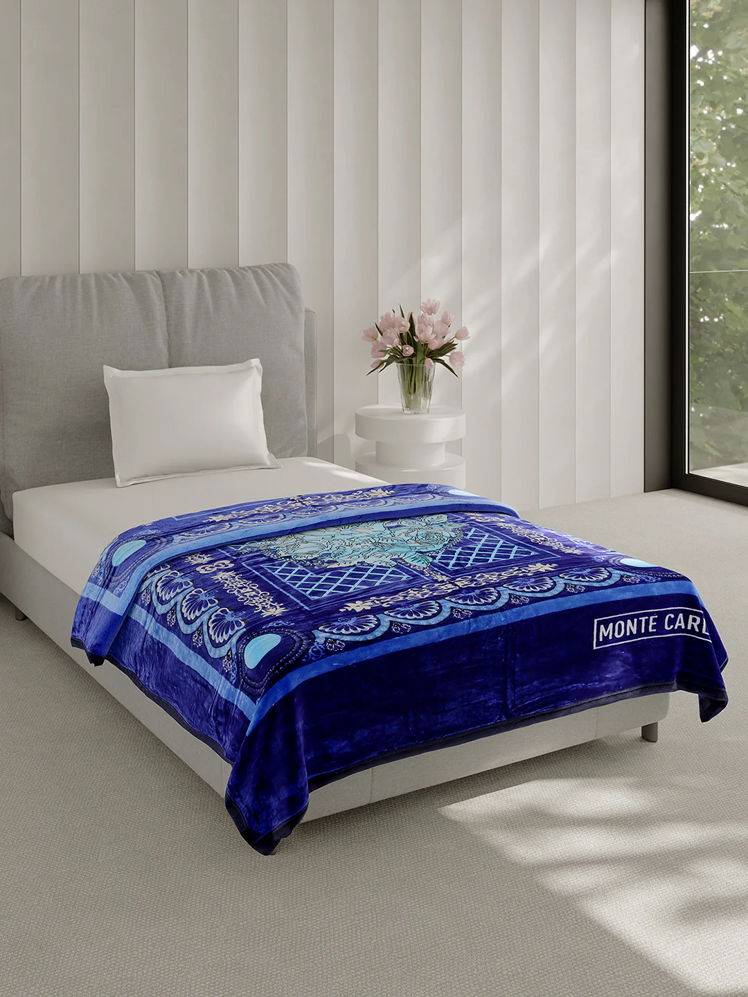 Printed Single Bed 1 Ply Super Soft Blanket for Heavy Winter - (Relation Plus) - Image 4