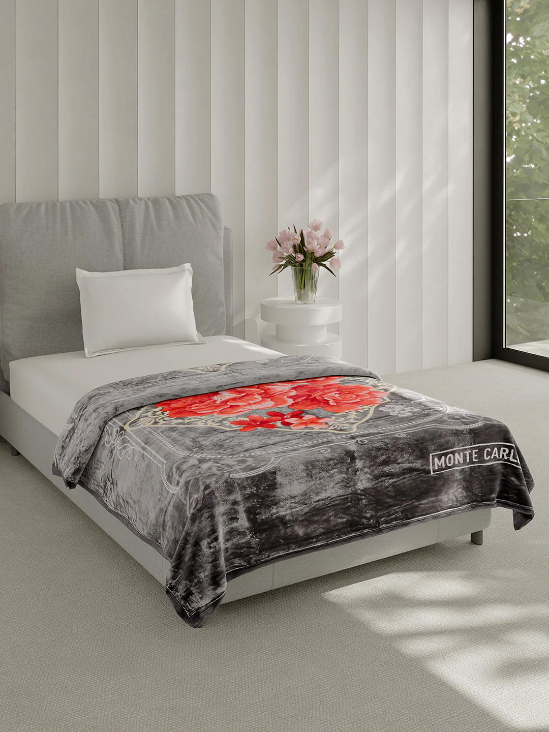 Printed Single Bed 1 Ply Super Soft Blanket for Heavy Winter - (Relation Plus) - Image 4