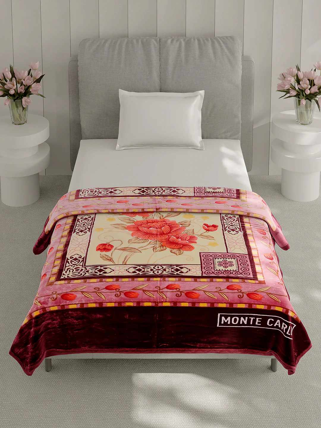 Printed Single Bed 1 Ply Super Soft Blanket for Heavy Winter - (Relation Plus) - Image 3