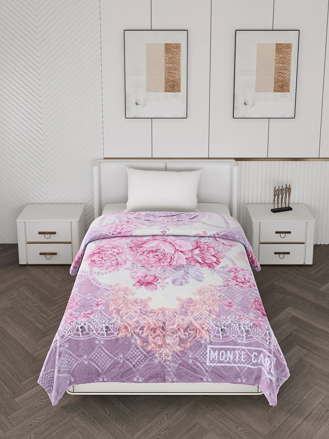 Printed Single Bed 1000 GSM Blanket for Heavy Winter -2 Ply (Weight 4 kg) - Image 2