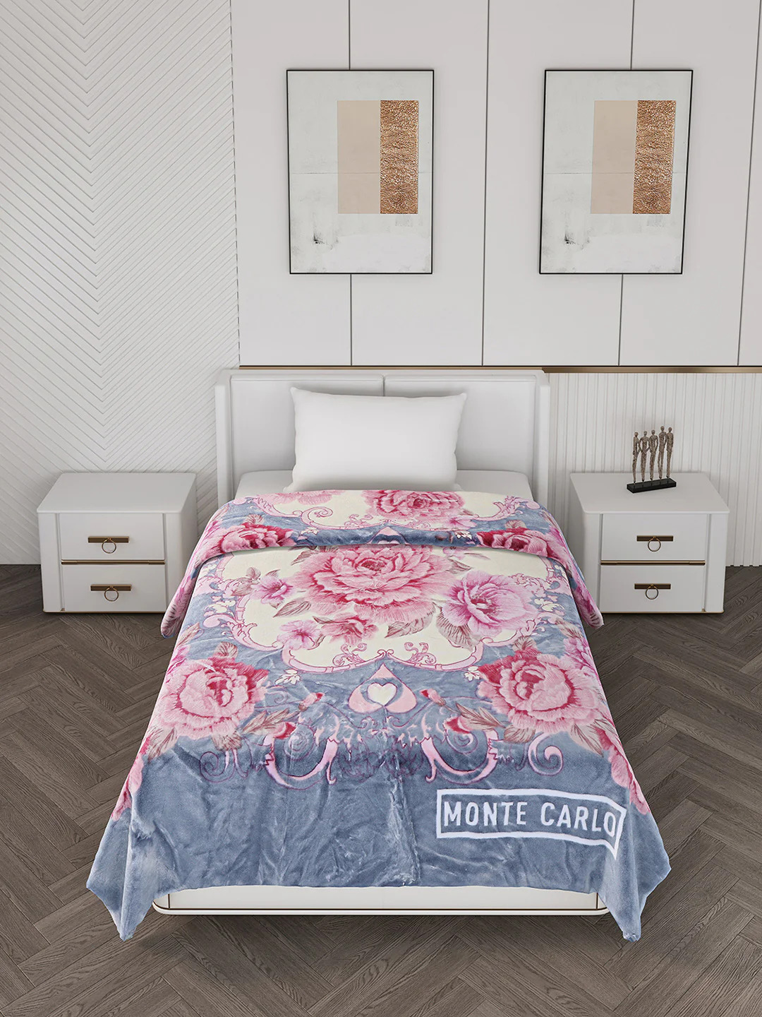 Printed Single Bed 1000 GSM Blanket for Heavy Winter -2 Ply (Weight 4 kg) - Image 2