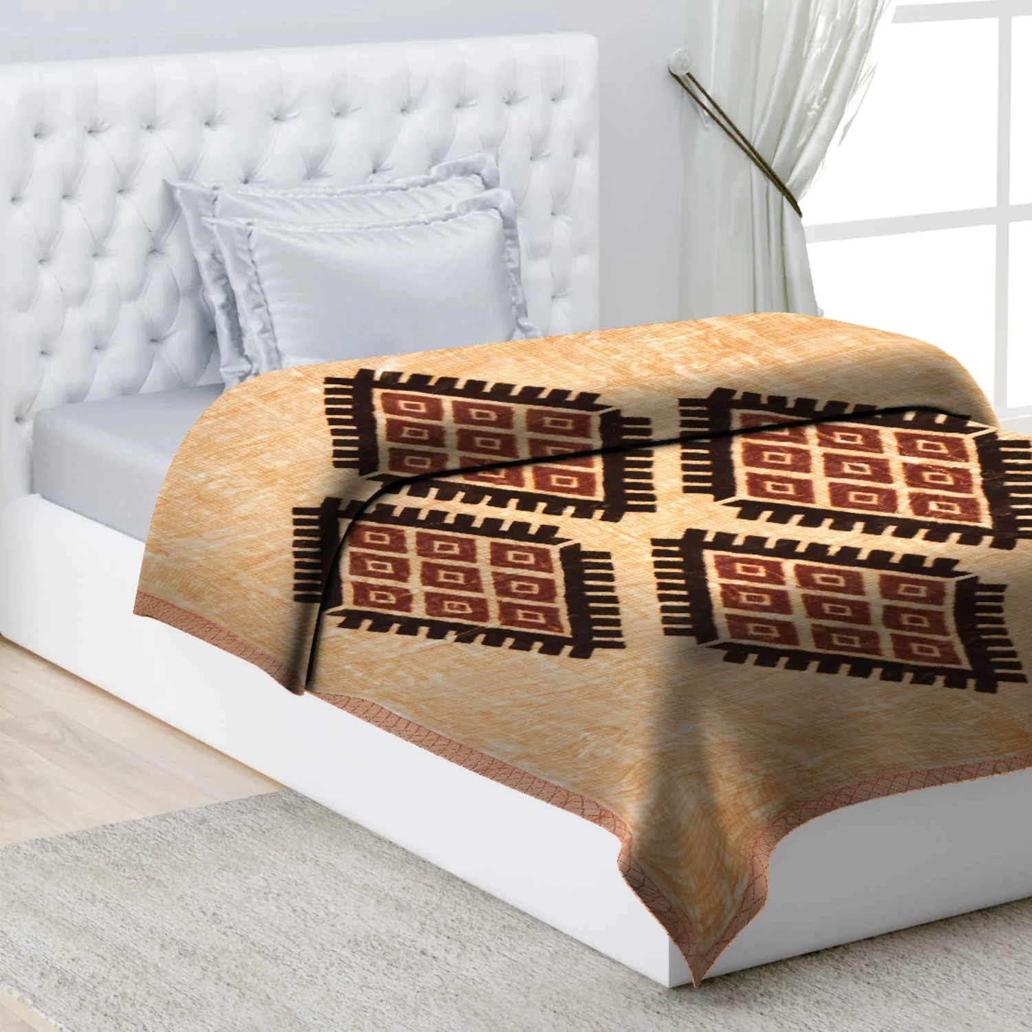 Printed Single Bed 1022 GSM Blanket Lucas 2 Ply (Weight 3.6 kg) - Image 9
