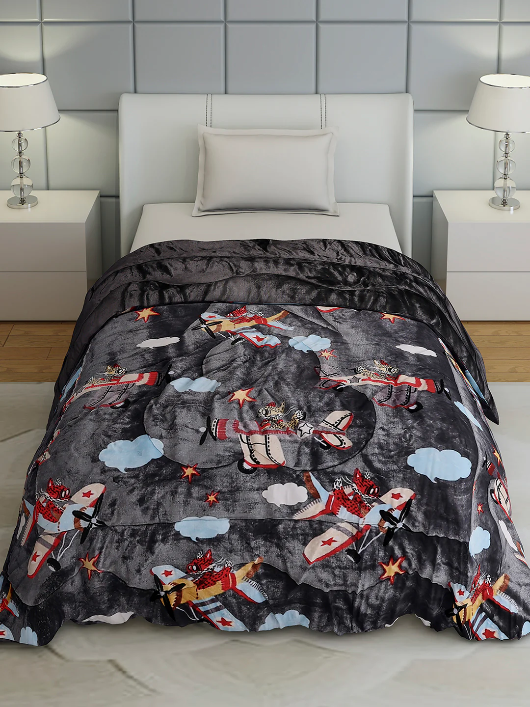 Printed Single Bed 1022 GSM Comforter for Winter - (Ananya) - Image 3