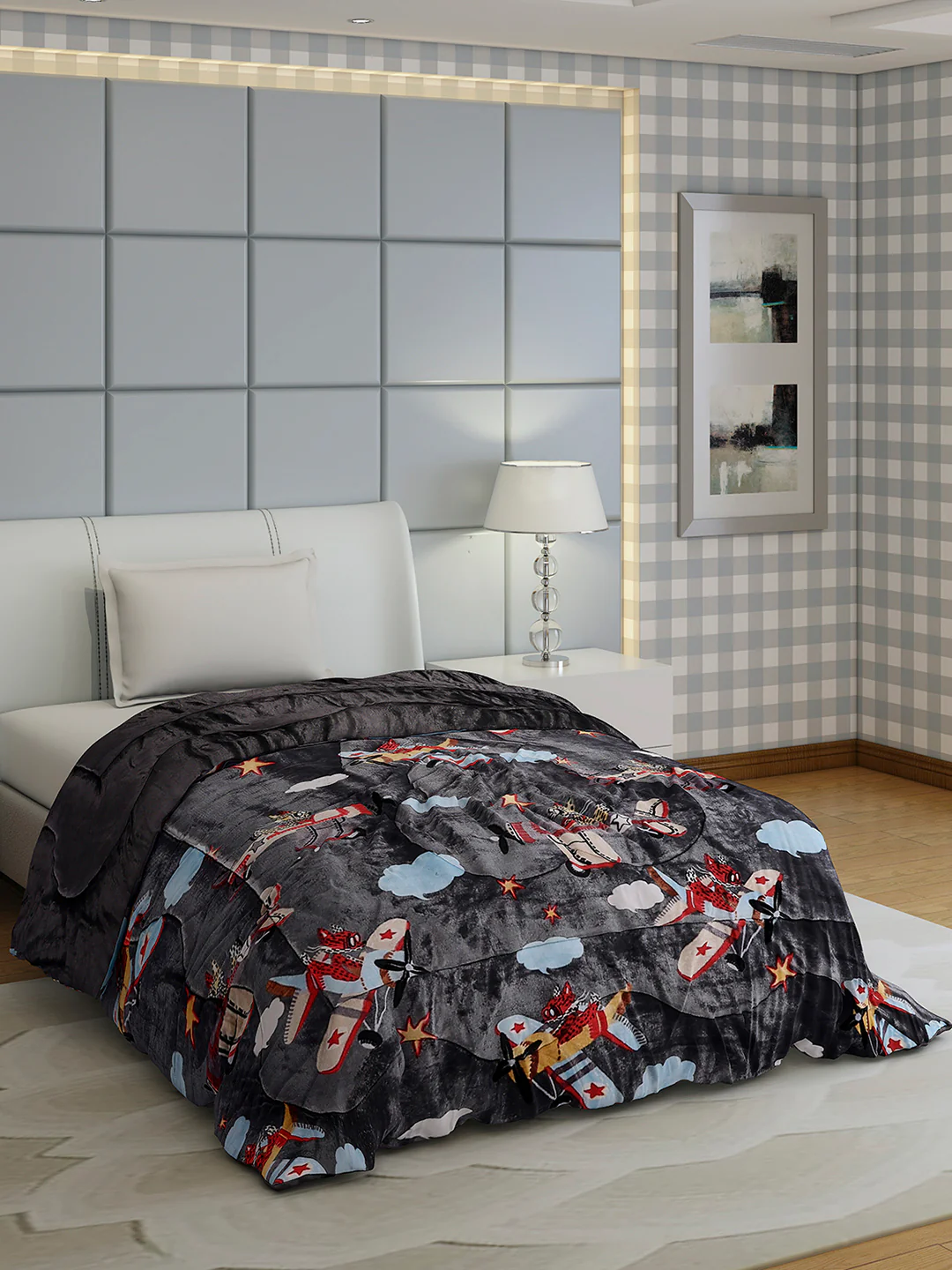 Printed Single Bed 1022 GSM Comforter for Winter - (Ananya) - Image 4