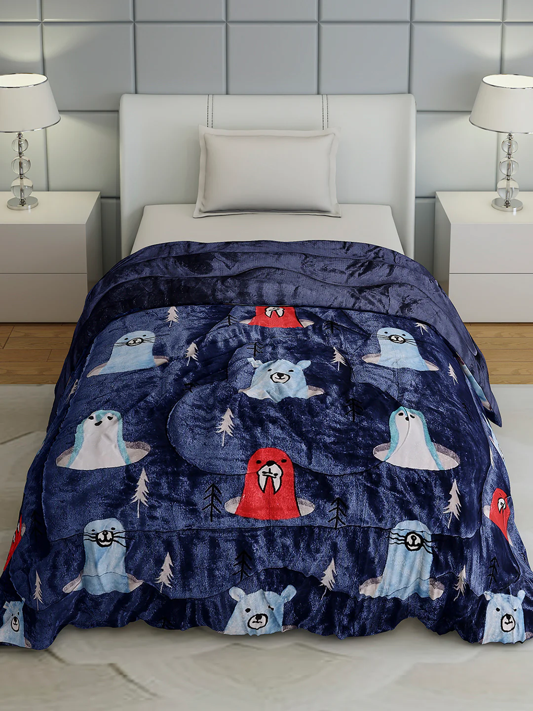 Printed Single Bed 1022 GSM Comforter for Winter - (Ananya) - Image 3