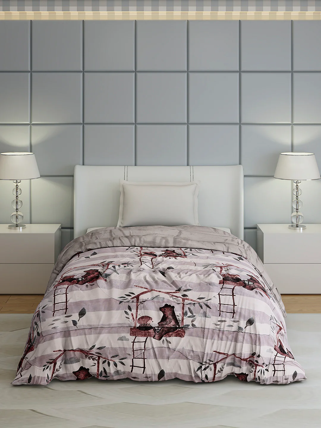 Printed Single Bed 1022 GSM Comforter for Winter - (Ananya) - Image 2