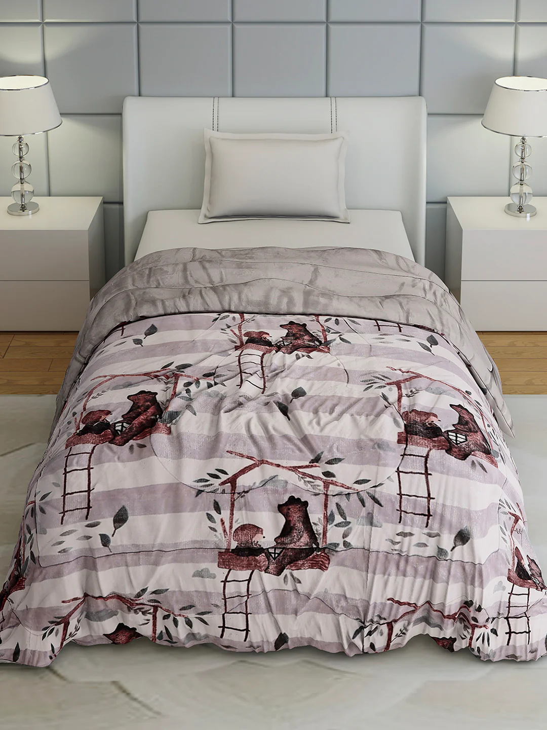 Printed Single Bed 1022 GSM Comforter for Winter - (Ananya) - Image 3