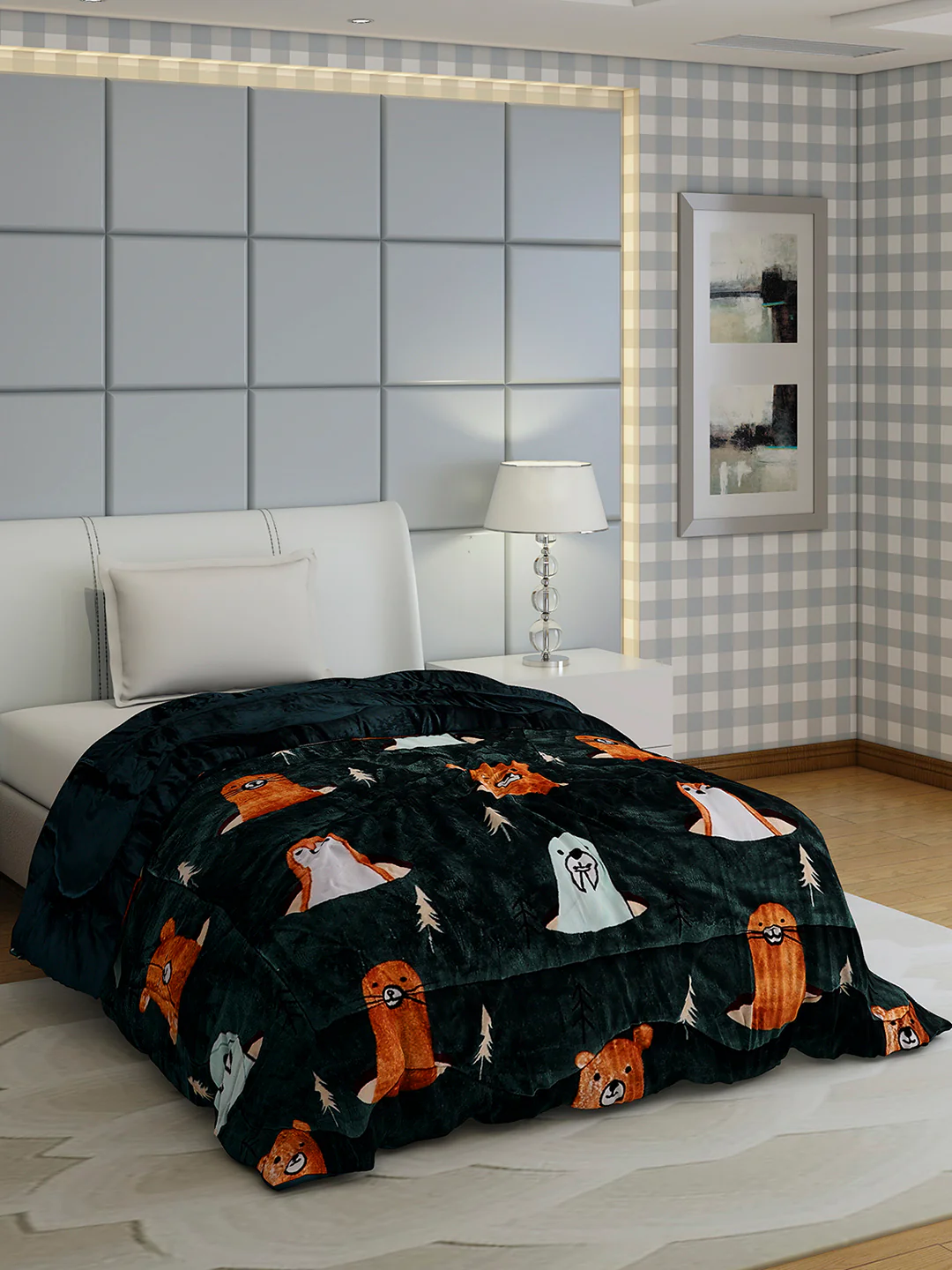 Printed Single Bed 1022 GSM Comforter for Winter - (Ananya) - Image 4