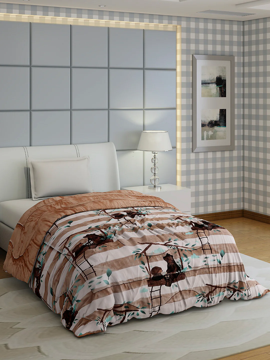 Printed Single Bed 1022 GSM Comforter for Winter - (Ananya) - Image 4