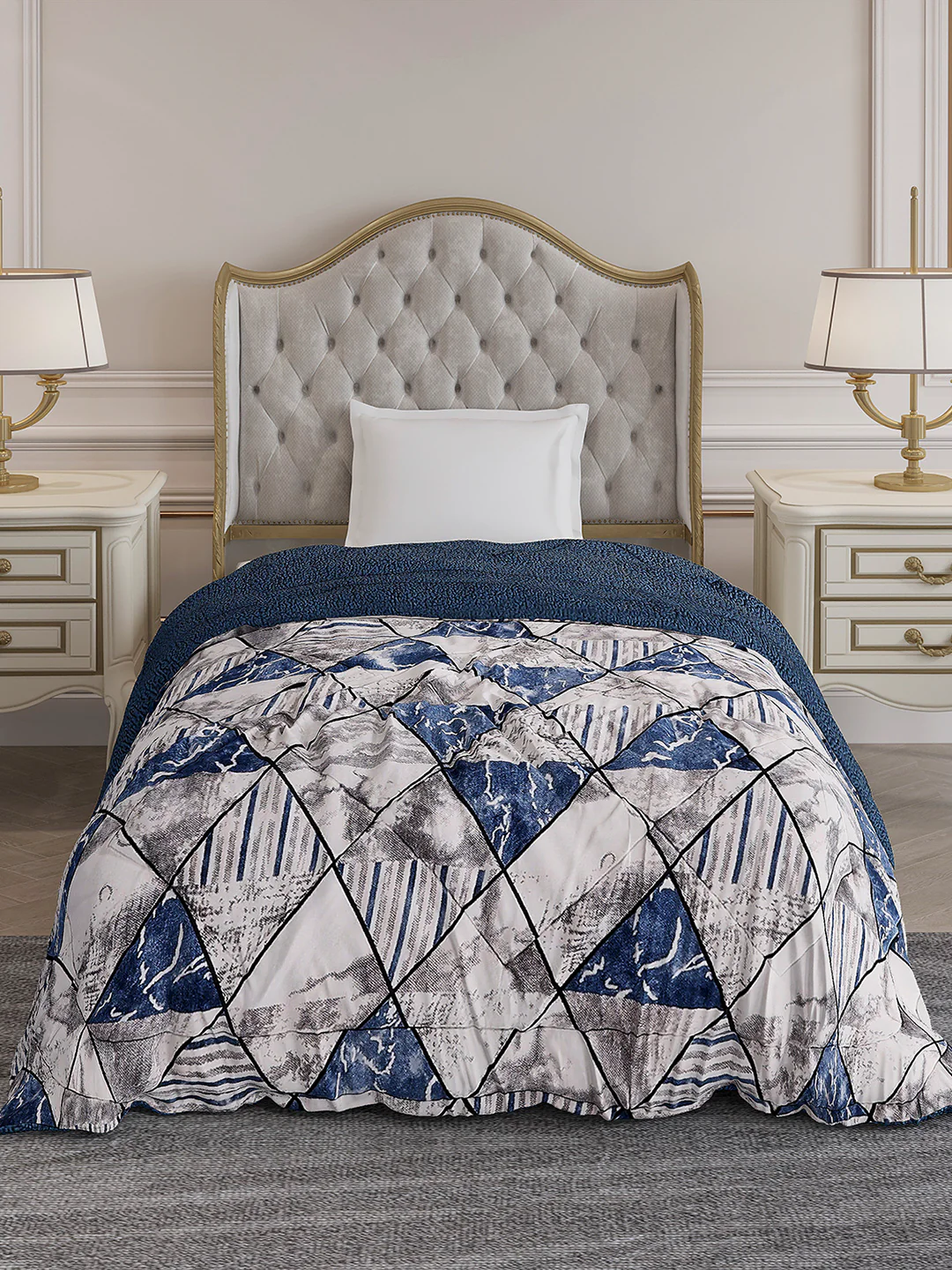 Printed Single Bed 1023 GSM Comforter for Winter - (Ultra) - Image 2