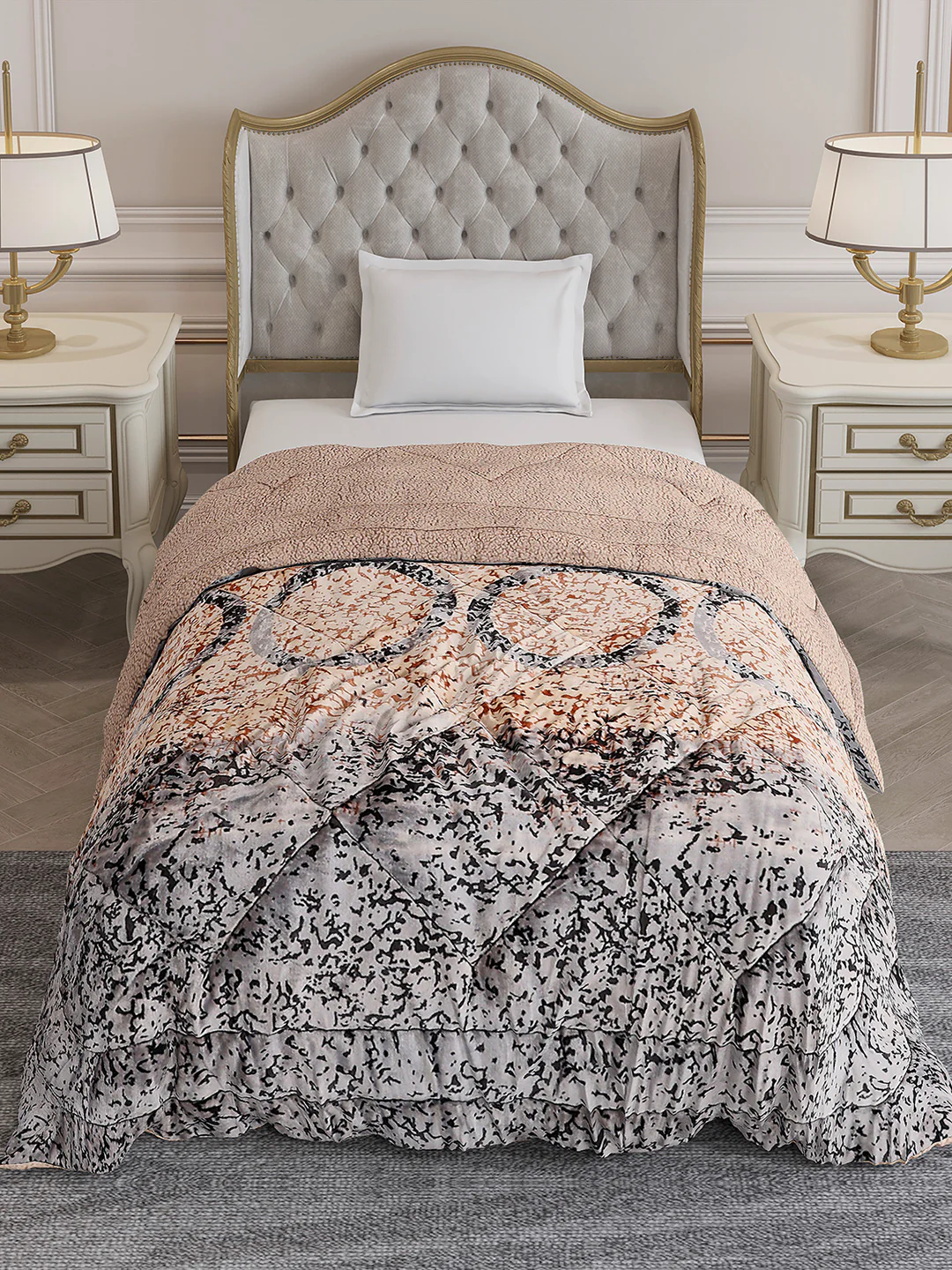 Printed Single Bed 1023 GSM Comforter for Winter - (Ultra) - Image 3