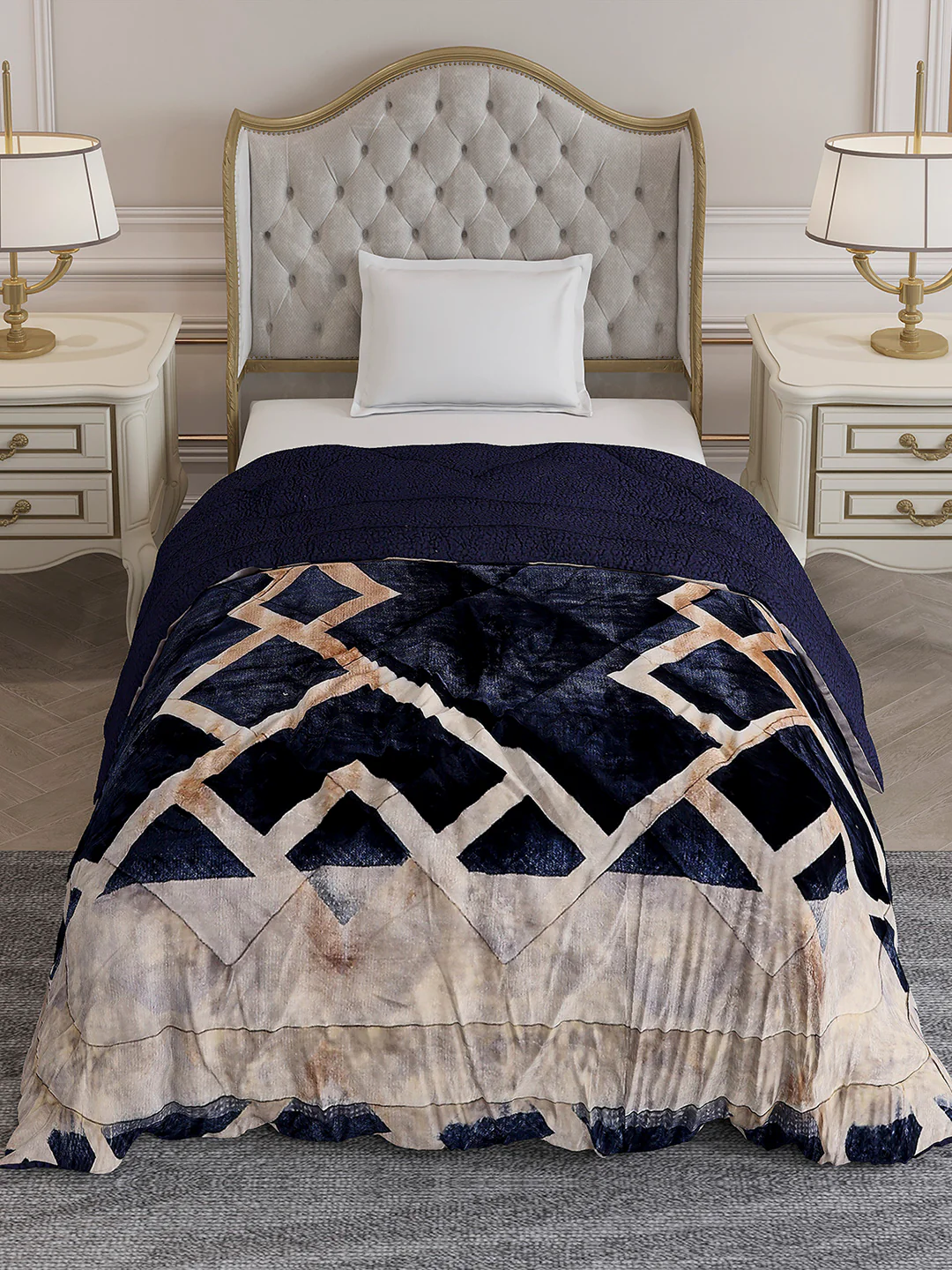 Printed Single Bed 1023 GSM Comforter for Winter - (Ultra) - Image 3