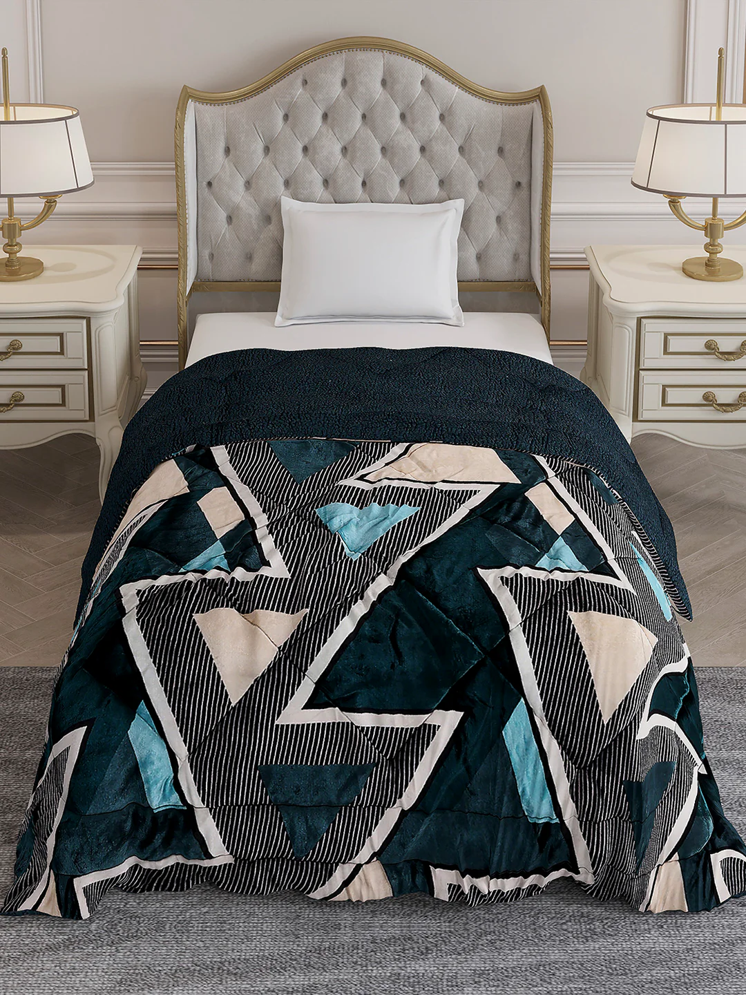 Printed Single Bed 1023 GSM Comforter for Winter - (Ultra) - Image 3