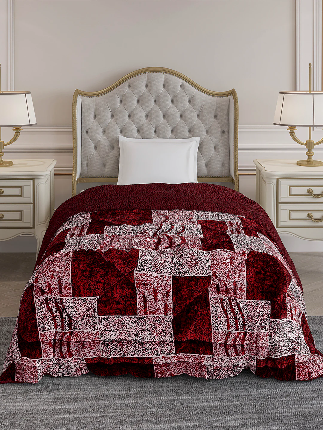Printed Single Bed 1023 GSM Comforter for Winter - (Ultra) - Image 2