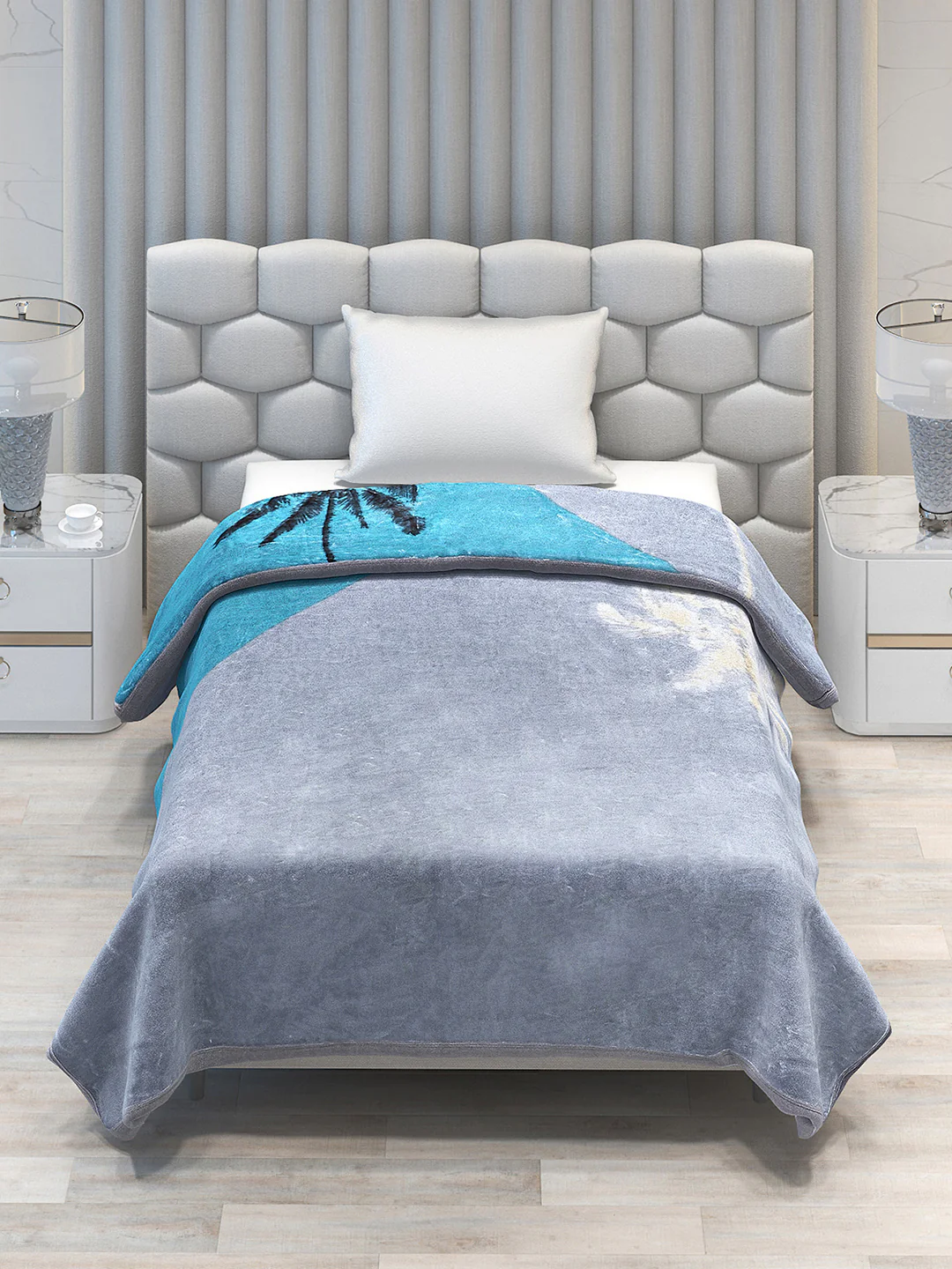 Printed Single Bed 1051 GSM Blanket Bling 2 Ply (Weight 3.7 kg) - Image 3