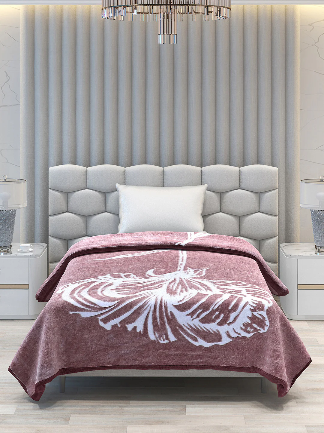 Printed Single Bed 1051 GSM Blanket Bling 2 Ply (Weight 3.7 kg) - Image 2
