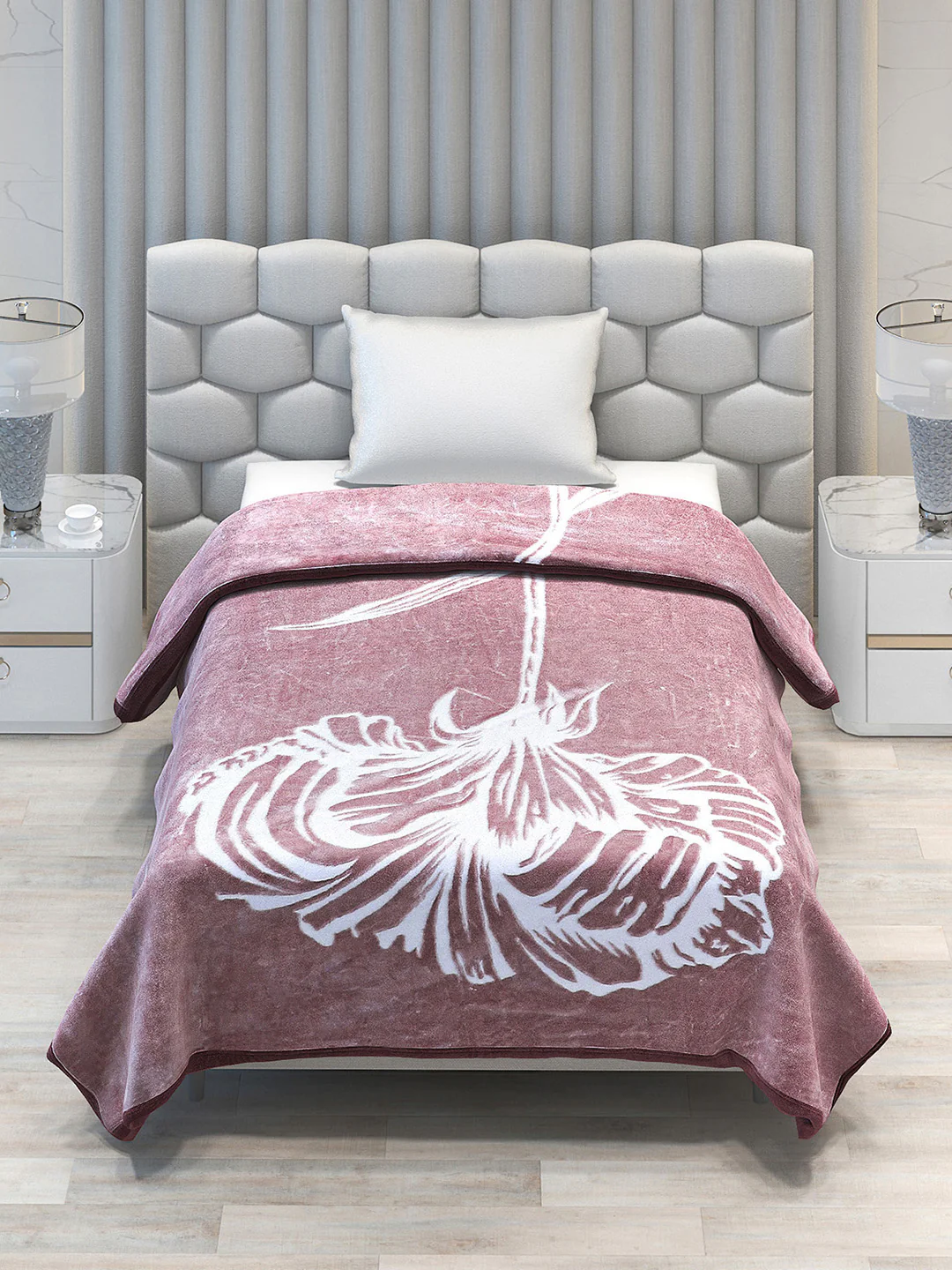 Printed Single Bed 1051 GSM Blanket Bling 2 Ply (Weight 3.7 kg) - Image 3